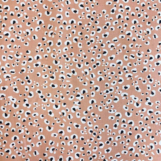 Jersey animal print rosa palo