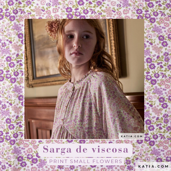 Sarga de viscosa de invierno flores malvas