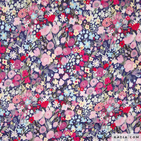 Sarga de viscosa de invierno flores rosas