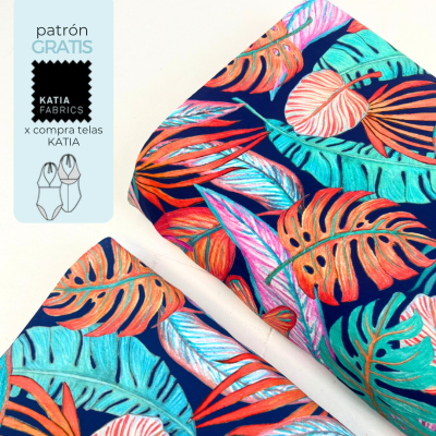Lycra de baño Tortoise Leaves KATIA