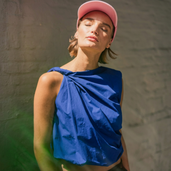 Tela popelín tacto suave azul