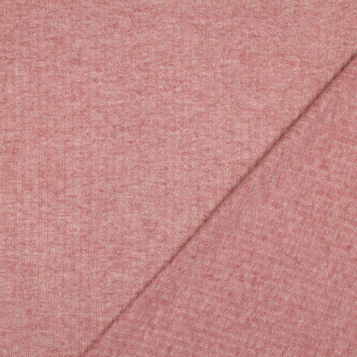 Punto canalé Lúrex - rosa oro