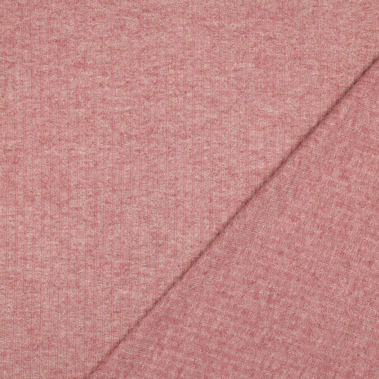 Punto canalé Lúrex - rosa oro