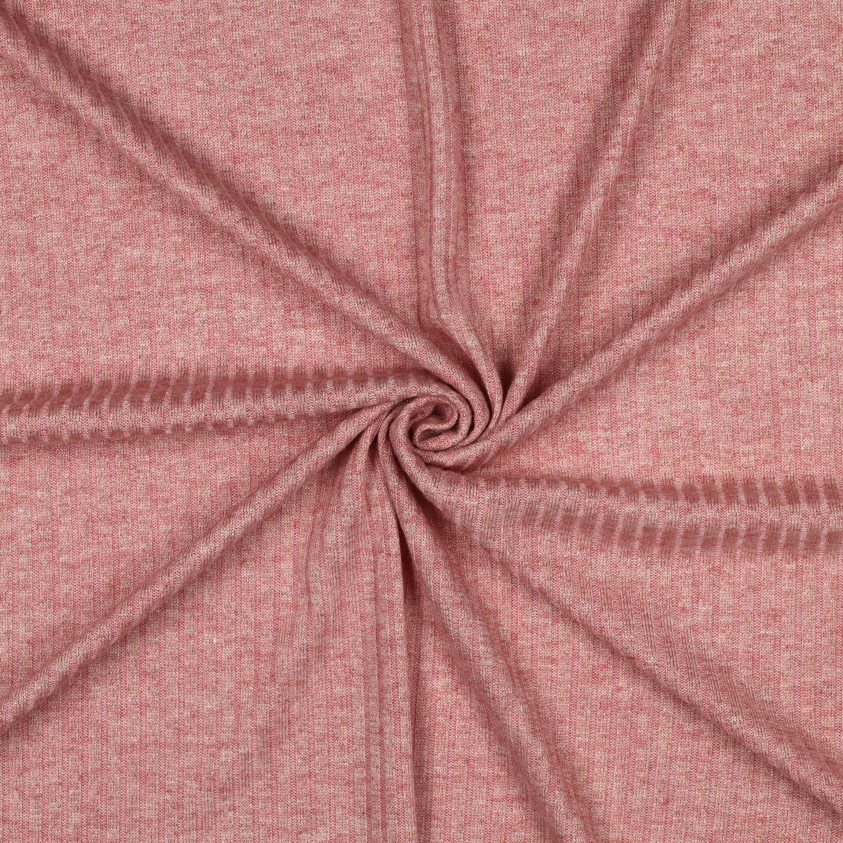 Punto canalé Lúrex - rosa oro