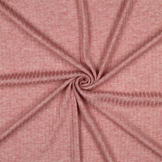 Punto canalé Lúrex - rosa oro