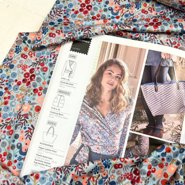 Punto jersey cepillado Blueberries Katia
