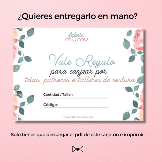 LA TARJETA REGALO DE FABRIC MÜMU