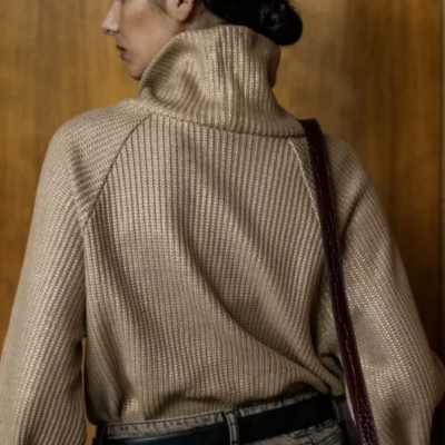 Punto knit big oro metalizado