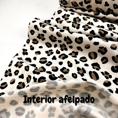 Sudadera animal print natural