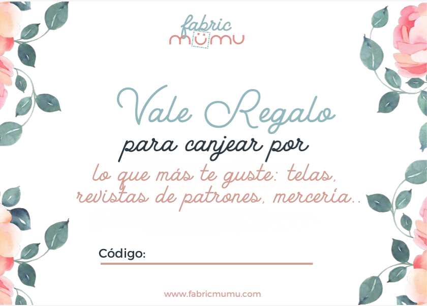 LA TARJETA REGALO DE FABRIC MÜMU