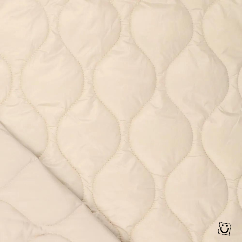 Tela acolchada impermeable beige