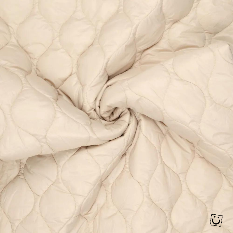 Tela acolchada impermeable beige