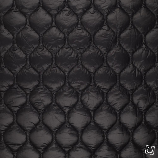 Tela acolchada impermeable negra – Fabric Mumu