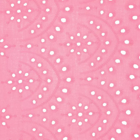 Batista bordada rosa