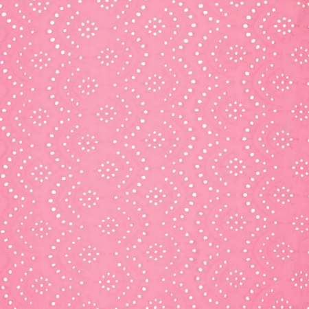 Batista bordada rosa
