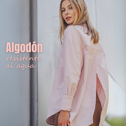 Tela gabardina ligera rosa