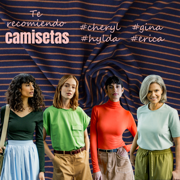 Punto jersey azul marino rayas marrones