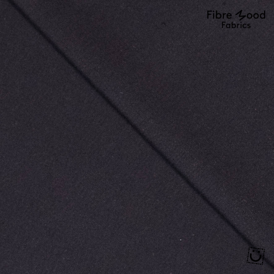 Crepe de viscosa negro