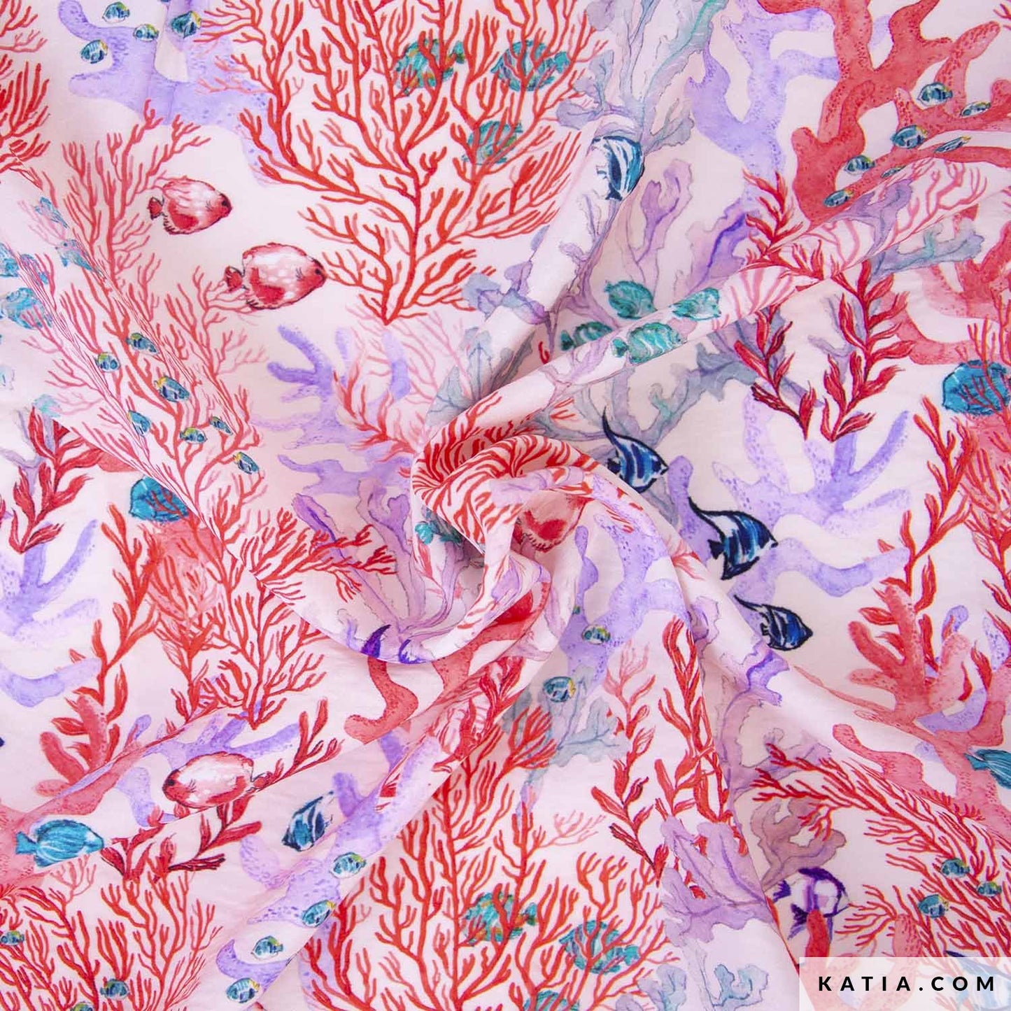 Tela viscosa Red Seabed
