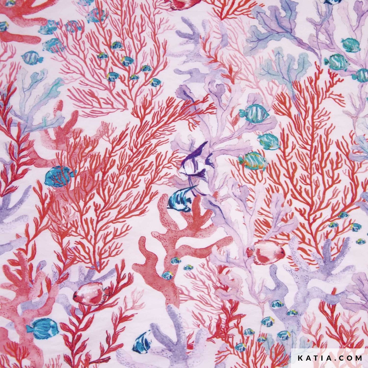 Tela viscosa Red Seabed