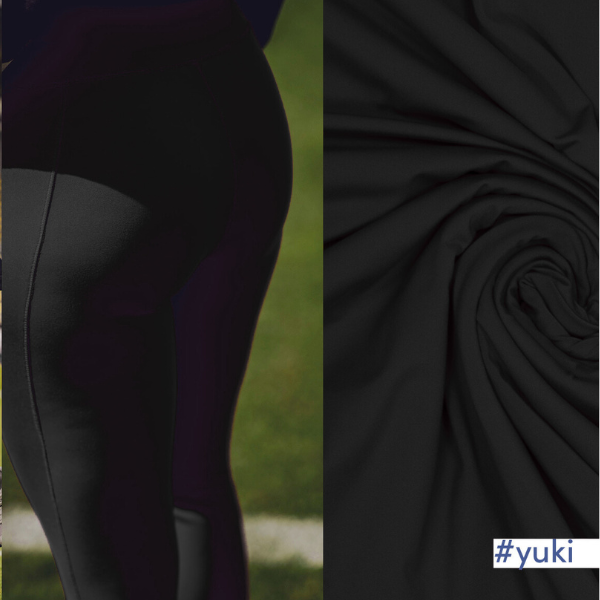 Tela Lycra Yoga negra