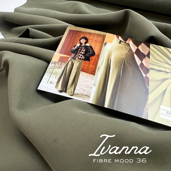 Viscosa acabado Tencel verde