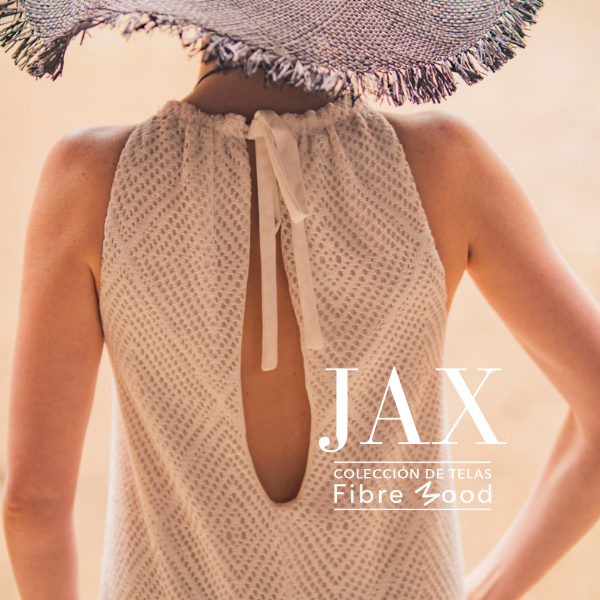Punto crochet blanco con flecos