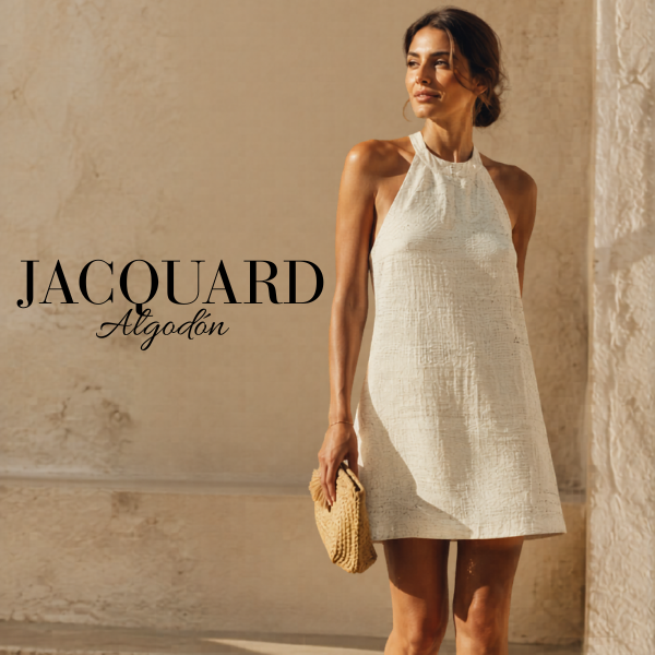 Jacquard étnico natural