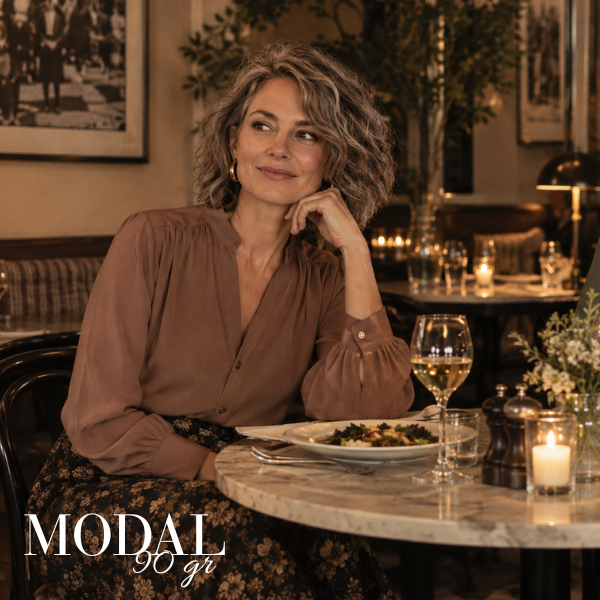 Tela modal marrón