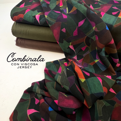 Lenzing EcoVero Abstracta multicolor