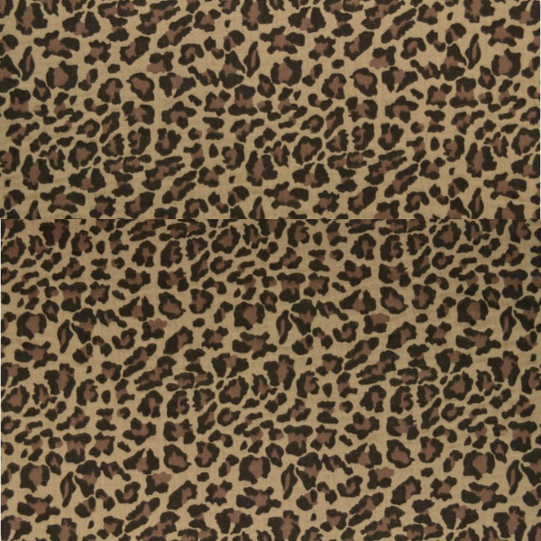 Tela Muselina animal print taupe