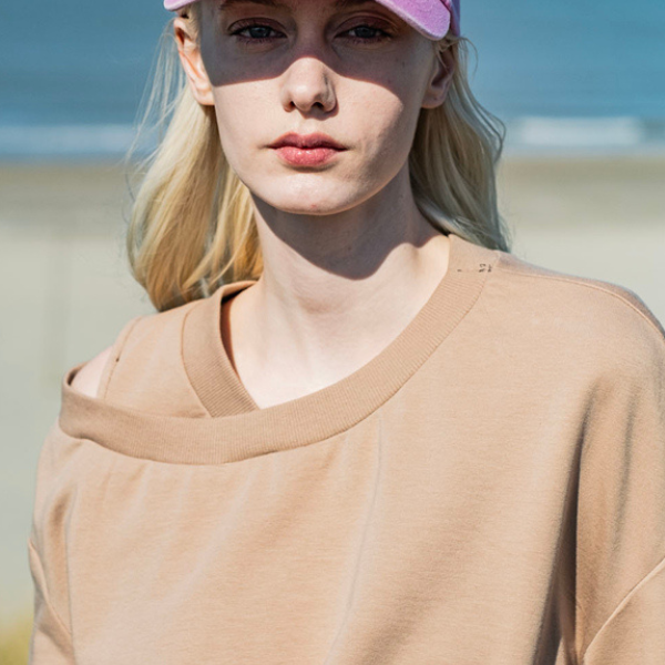 French Terry Taupe natural