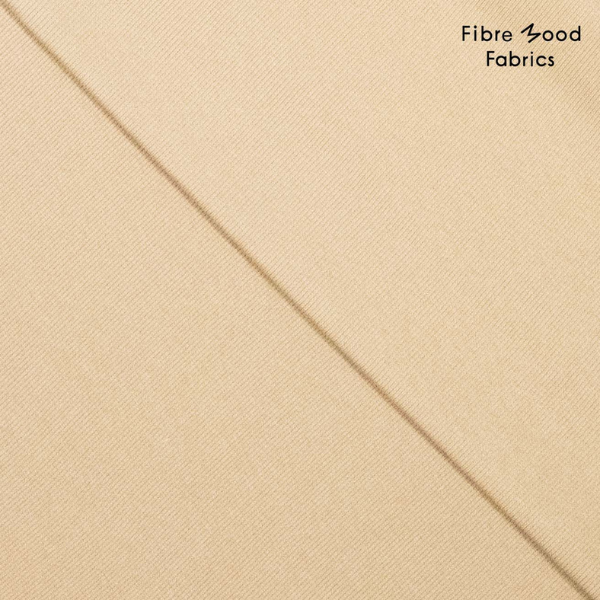 Puño canalé tubular 2x2 taupe natural (100 cm)