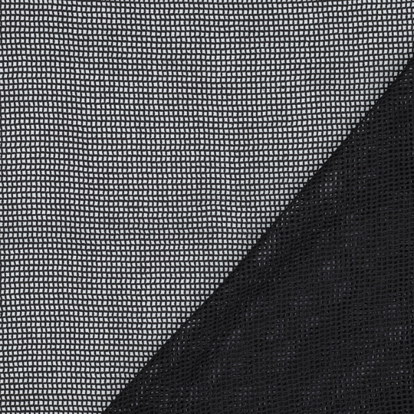 Punto crochet en algodón negro