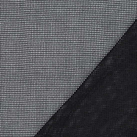 Punto crochet en algodón negro