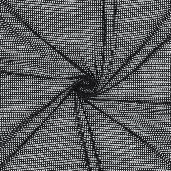 Punto crochet en algodón negro