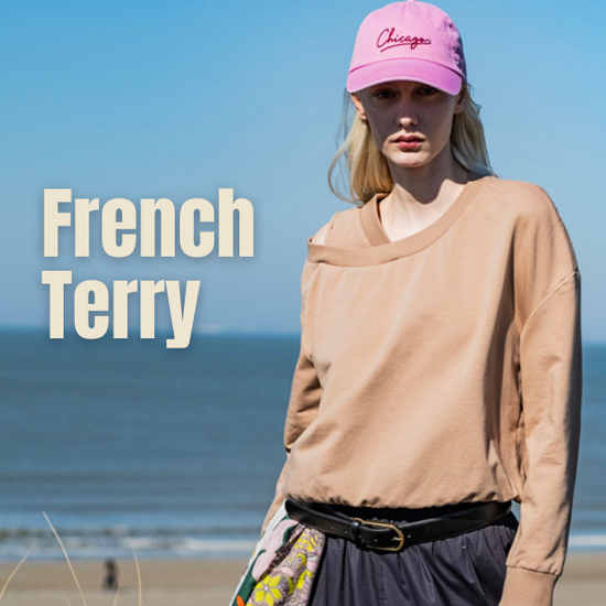 French Terry Taupe natural