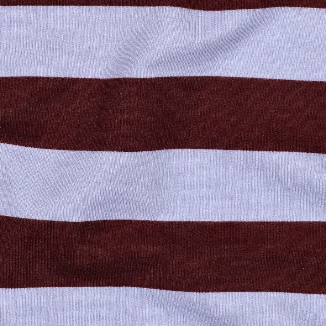 Punto sudadera soft sweat rayas burdeos y malva