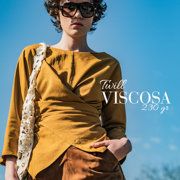 Sarga de viscosa marrón
