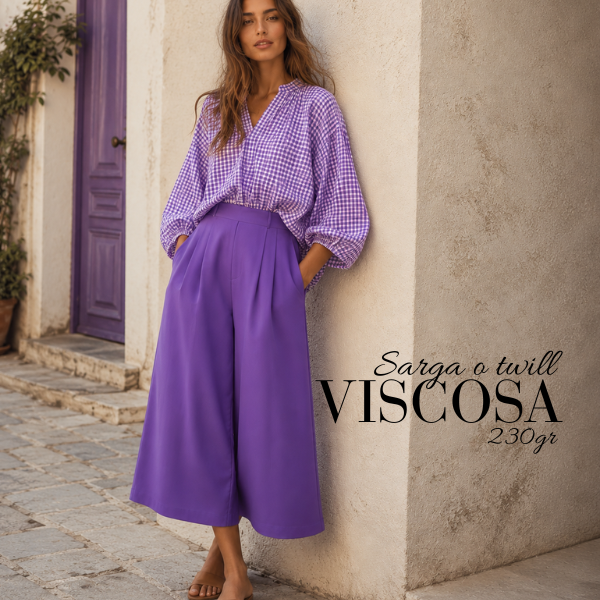 Sarga de viscosa morada