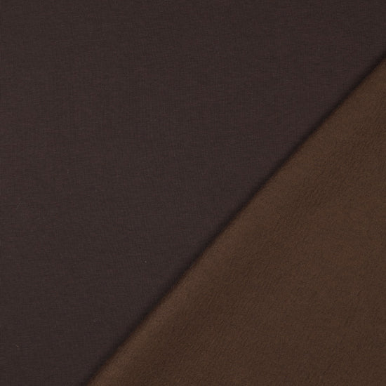 Sudadera afelpada marrón chocolate