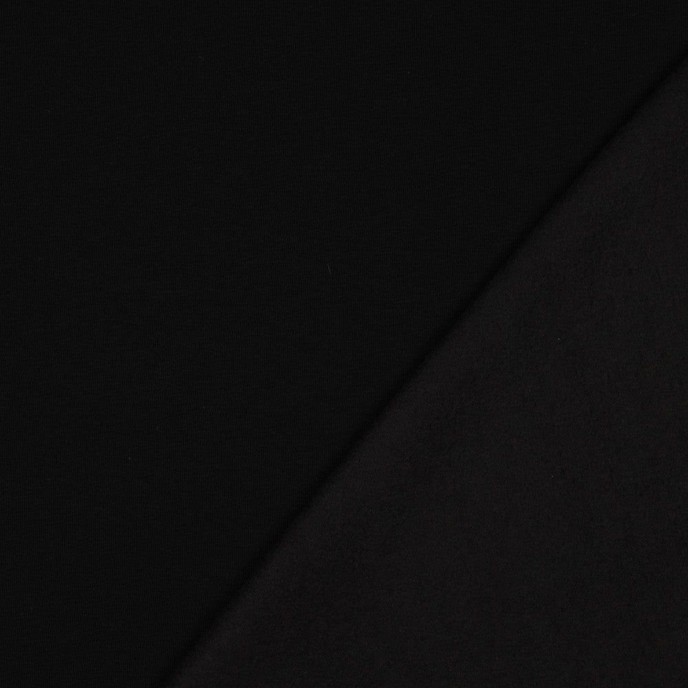 Sudadera afelpada negra