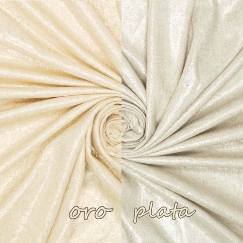 Viscosa lino iridiscente PLATA