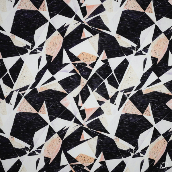 *RETAL* Viscosa geométrica 140x140 cm