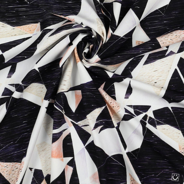 *RETAL* Viscosa geométrica 140x140 cm