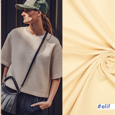 Tela waffle soft natural