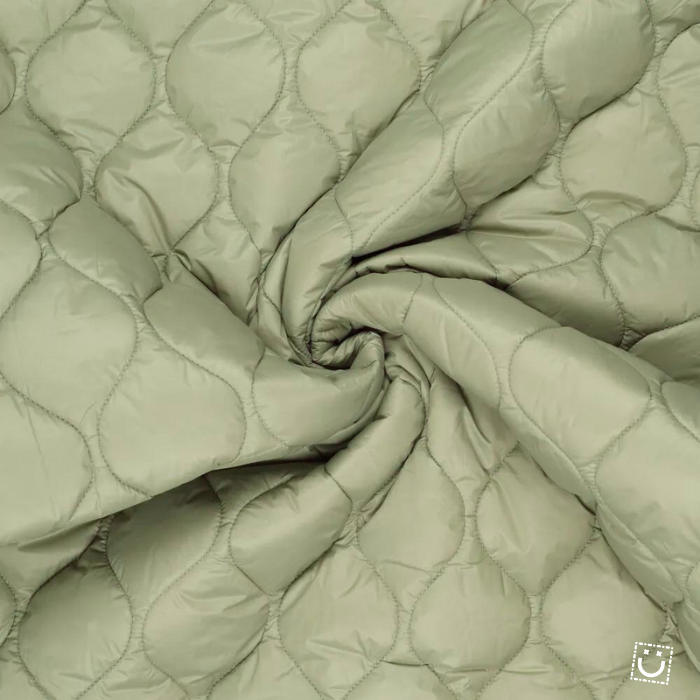 Tela acolchada impermeable verde – Fabric Mumu