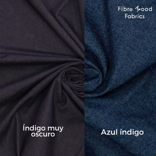 Denim algodón elástico índigo muy oscuro 10.8oz