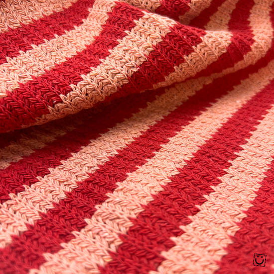 Punto big knit rayas viva magenta