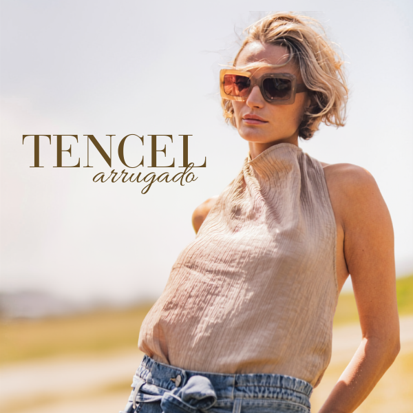 Tencel con nylon chocolate taupe